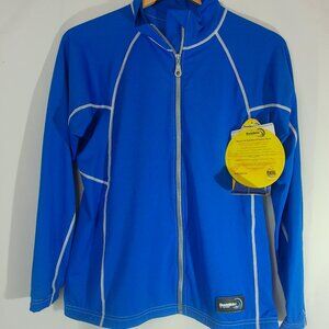 Duck Skinz Full Zip Performance Jacket Blue Size Small NWT
